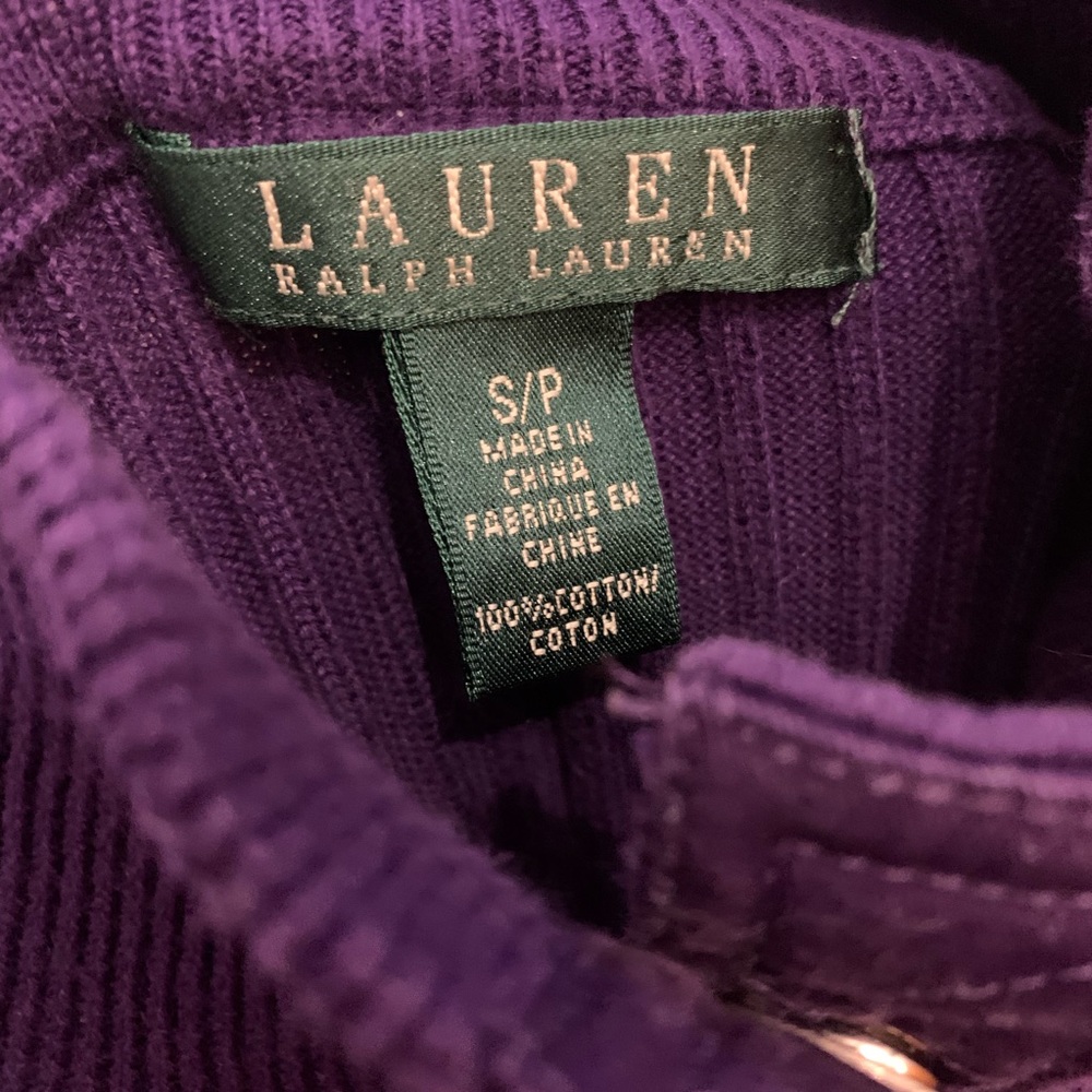 Ralph Lauren button sweater small